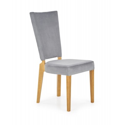 Стул HALMAR ROIS дуб медовый/серый